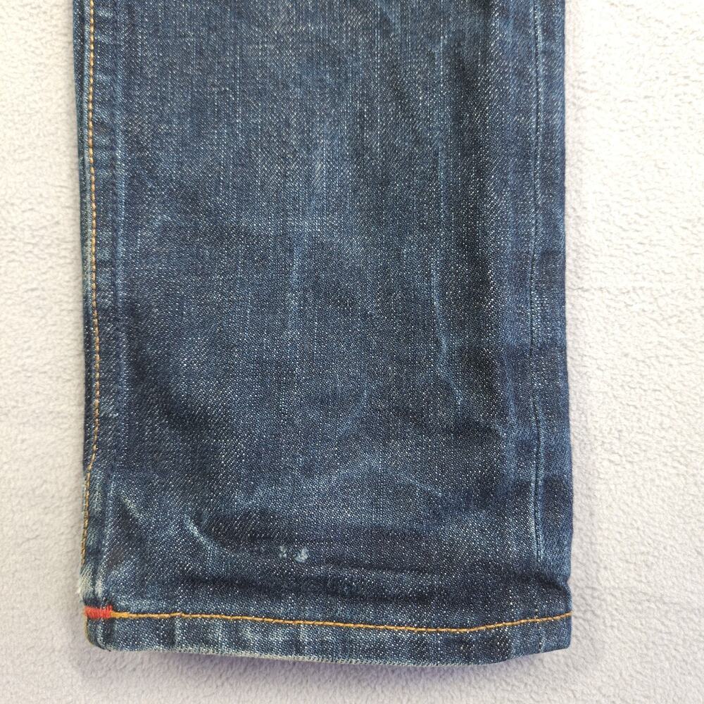 GUSTIN Selvedge Jeans Mens Size 29 FITS 27.25x33 California Slim USA Made Worn - Picture 9 of 16